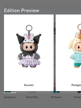 Pop Mart The Monsters x Hello Kitty and Friends Kuromi NIB